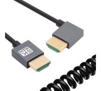 cablecc Cable alargador de ángulo recto 8K 60Hz HDMI 2.1 macho a HDMI macho para HDTV, ordenador, monitor de portátil, 100 cm