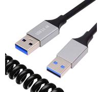 cablecc Cable alargador USB 3.0 tipo A macho a USB 3.0 A macho OTG de 5 Gbps para disco duro, teléfono, cámara, datos, 100 cm