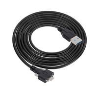 Cablecc Cable de datos USB 3.1 tipo C de doble tornillo de bloqueo a USB 3.0 estándar tipo de montaje en panel de 3 m
