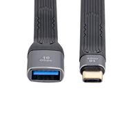 Cablecc Cable de datos USB 3.1 tipo C macho a USB 3.0 tipo A hembra OTG plano delgado FPC para laptop y teléfono