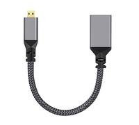 cablecc Cable de extensión 4K tipo D micro HDMI 1.4 macho a HDMI hembra para DV MP4 cámara DC portátil