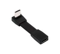 cablecc Cable de extensión USB 5.0 de 240 W, 80 Gbps, FPC, plano, delgado, USB tipo C, macho a hembra, ángulo de 90 grados, 16 K, 8 K, 60 Hz, 5 K, 51 mm