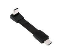 cablecc Cable de extensión USB 5.0 de 240 W, 80 Gbps, FPC, plano, delgado, USB tipo C, macho a macho, ángulo de 90 grados, 16 K, 8 K, 60 Hz, 5 K, 67 mm