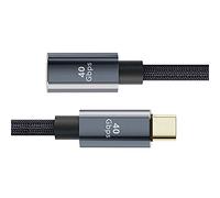 Cablecc Cable de extensión USB4 macho a hembra de 40 Gbps con carga de 100 W y 8 K a 60 Hz compatible con Thunderbolt3/4 de 80 cm