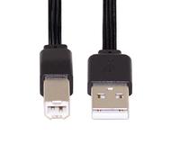 cablecc Cable FPC plano delgado de datos USB 2.0 tipo A macho a tipo B macho de 13 cm para escáner, disco e impresora