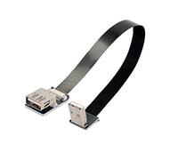 cablecc Cable FPC plano delgado USB 2.0 tipo A macho a hembra para FPV, disco, escáner e impresora, 20 cm