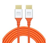 cablecc Cable HDMI ultra suave 4K a HDMI estándar Flex HDTV, cable hiperflexible de alta velocidad tipo A macho a macho para computadora HDTV, 50 cm