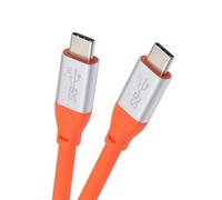 cablecc Cable USB 3.2 macho a macho de 20 Gbps, 100 W, ultra suave, alta flexibilidad, 8K, 5K, 4K, USB4.0, cable hiperflexible, 300 cm