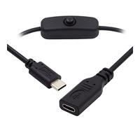 cablecc Cable USB C macho a hembra con interruptor de encendido/apagado para teclado de ordenador portátil Raspberry Pi 4B