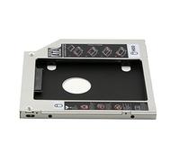 Cablecc Caja de disco duro SATA de 9,5 mm para disco duro SSD para laptop, CD, DVD-ROM, ranura para unidad de bahía óptica