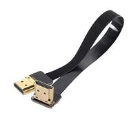 cablecc CYFPV FPV - Cable plano HDMI macho en ángulo 90D HDMI macho HDTV FPC para FPV HDTV multicópter fotografía aérea (20 cm)