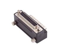 cablecc DB25pin DSUB Parallel LPT AES/EBU DB Macho, adaptador de extensión en ángulo superior de 90 grados con tuerca macho y tornillo hembra