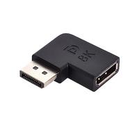 cablecc DisplayPort 1.4 macho a DP hembra adaptador en ángulo Ultra-HD UHD para monitor de video PC portátil 8K 60Hz 4K 144Hz 7680 * 4320 ancho de banda de alta velocidad
