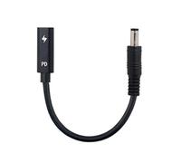cablecc Entrada USB-C tipo C hembra a cable de carga PD de 5,5 x 2,1 mm CC para portátil 18-20V