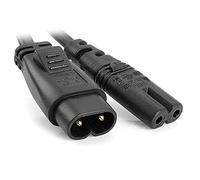CableCC IEC 60320 C8 - Cable Adaptador de alimentación (Macho a Hembra, 30 cm)