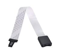 cablecc Kit de tarjeta de memoria Micro-SD TF macho a TF hembra extensión suave plana FPC cable extensor 25 cm