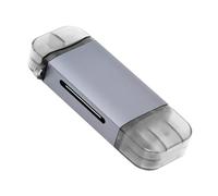 cablecc Lector de tarjetas USB 3.0 tipo A tipo A a UHS-III UHS-II SD4.0 TF Micro-SD para cámara, laptop, tablet, teléfono y cámara