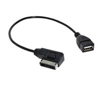 cablecc Media in AMI MDI USB AUX Flash Drive Cable Adaptador para Coche VW 2014 A4 A6 Q5 Q7