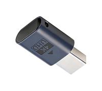 cablecc Mini-DP - Adaptador de pantalla virtual 4K a 17 Hz, mini Displayport, enchufe simulado, emulador fantasma sin cabeza con LED azul claro
