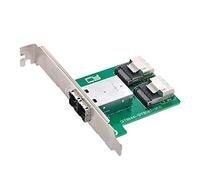 Cablecc Mini SAS HD SFF-8644 de puertos duales a Mini SAS SFF-8087 PCBA adaptador hembra con soporte de perfil bajo