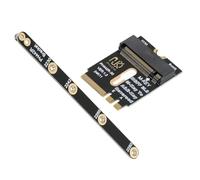 cablecc NGFF M.2 Key E a PCI-E 4.0 NVME M-key con adaptador de extensión de soporte para placa base de computadora portátil SSD 2230 2280
