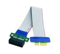 Cablecc PCI-E Express 1X Slot Riser Card Extender Extension Ribbon Flex Relocate Cable 20cm