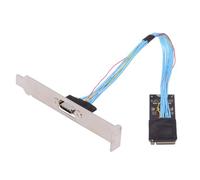 cablecc PCI-E4.0 M.2 M-key a Oculink SFF-8612 SFF-8611 Cable host de 30 cm con soporte 2280 NGFF para NVME U.2 SSD eGPU