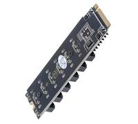 cablecc PCI Express NGFF NVME M-Key a 8 puertos SATA 6Gbps adaptador convertidor tarjeta de extensión de disco duro 2280