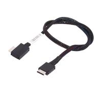 cablecc PCIe 4.0 OcuLink PCI-Express SFF-8611 4i a SFF-8611 - Cable de datos activos en ángulo izquierdo de 90 grados para eGPU SSD de 50 cm