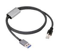cablecc RJ45 a USB 3.0 tipo A cable, USB a conector Ethernet, conectado directamente, 1000 Mbps, red LAN Gigabit, compatible con USB 2.0