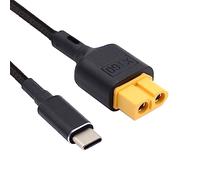 cablecc SC100 Protocol XT60 a Tipo-C Cable de carga rápida USB-C Cable de carga para RC Lipo Batería Quadcopter Multicopter Aeromodelación 50cm