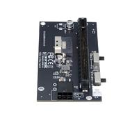 cablecc Slimline SFF-8654 - Adaptador TGX de 74 pines 8X a PCIE PCI-Express 16x con puerto de interruptor de alimentación PCI-E de 6 pines