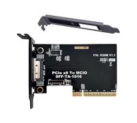 cablecc Tarjeta adaptadora de host PCIe 5.0 x8 puerto MCIO 8i (SFF-TA-1016) | Añade GPU, SSD NVMe y compatibilidad con Intel VROC en tu placa base