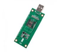 cablecc Tarjeta adaptadora Mini PCI-E a puerto USB de 52 pines con módulo de ranura SIM, herramientas de prueba LTE