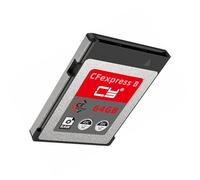 Cablecc Tarjeta de memoria CFexpress de 64 GB tipo B CFE CFB adaptador compatible con cámara XS 8K RAW PCIe Expansion