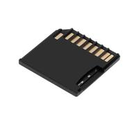 cablecc Tarjeta de memoria Micro SD TF T-Flash a enchufe de tarjeta SD, adaptador de cuerpo corto de perfil bajo para almacenamiento adicional Mac Laptop