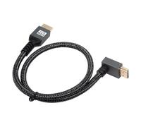 cablecc UHD HDMI 2.2 16K 8K tipo A macho a HDMI macho HDTV Cable en ángulo descendente para HDTV Desktop Laptop Monitor 50cm
