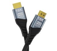 cablecc UHD HDMI 2.2 Tipo-A macho a HDMI macho, 16K 8K HDTV Cable para HDTV, ordenador portátil, monitor de 50 cm