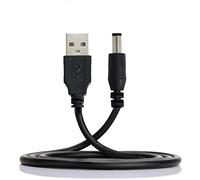 cablecc USB 2.0 tipo A macho a 5,5 x 2,5 mm DC 5 V enchufe de alimentación cable de carga 80 cm