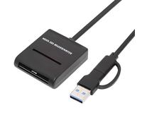 cablecc USB 3.0 a MSATA SSD Docking Enclosure 5Gbps USB-C Type-C Type-A Dual Connector External Cable