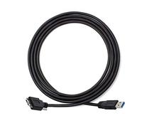 Cablecc USB 3.0 A Tipo Cable Macho a Micro USB 3.0 B Macho con Montaje Panel Tornillos para Disco Duro Teléfono Móvil 3M