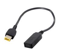 Cablecc USB 3.1 tipo C USB-C a rectángulo 11.0 * 5.0mm enchufe de alimentación PD emulador cable de carga para Lenovo ThinkPad X1 Carbon