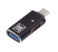 Cablecc USB-C 10Gbps Tipo C a USB 3.0 hembra DC 5V & OTG Adaptador de alimentación para tableta y teléfono