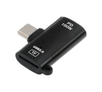 cablecc USB-C tipo C host a TF Micro-SD T-Flash lector de tarjetas OTG y adaptador de corriente PD de 100 W 480 Mbps para laptop, tableta y teléfono