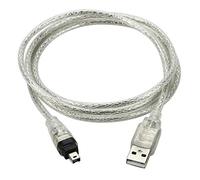 Cablecc USB macho a Firewire IEEE 1394 4 pines macho iLink adaptador cable cable para Sony DCR-TRV75E DV