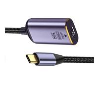 Cablecc USB4 Tipo-C Fuente USB-C a Mini Displayport Mini-DP Hembra Cable Display 8K 60HZ UHD 4K Monitor Displays