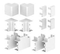 Cablecoach Habengut - Juego de Accesorios para el Montaje del Canal de Cables (30 x 15 mm), Color Blanco