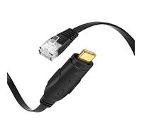 CableCreation - Cable de consola USB C a RJ45, 6 pies, adaptador serie USB compatible con router, Cisco, NETGEAR, TP-Link, Linksys, Windows, macOS, Linux, color negro