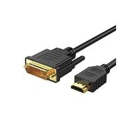 CableCreation Cable DVI a HDMI de 2 m, bidireccional HDMI macho a DVI macho (24+1), adaptador HDMI DVI para Raspberry Pi, Roku, Xbox One, ordenador portátil, Blue-Ray. Soporta 1080P, 3D