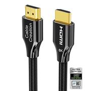 CableCreation Cable HDMI 2.1 de 8 K, 3 metros, HDMI 8 K Ultra HD, cable de alta velocidad con 48 Gbps, 8 K 60 Hz, HDCP 2,2,4:4:4, eARC, compatible con PS5/PS4, Xbox One/X, QLED-TV, Roku TV, etc